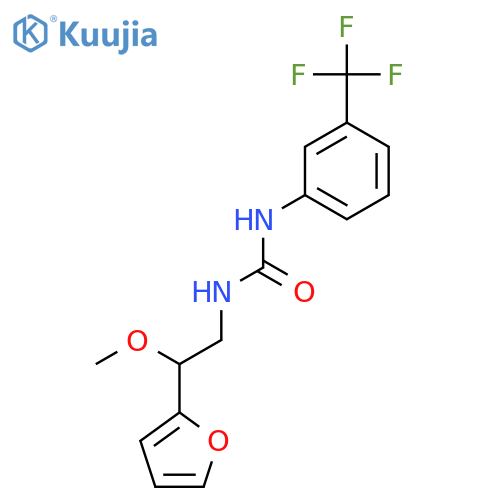 N-[2-(2-Furanyl)-2-methoxyethyl]-N′-[3-(trifluoromethyl)phenyl]urea structure
