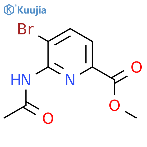 Methyl 6-acetamido-5-bromopicolinate structure