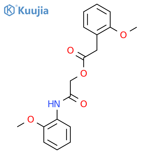 [(2-methoxyphenyl)carbamoyl]methyl 2-(2-methoxyphenyl)acetate structure
