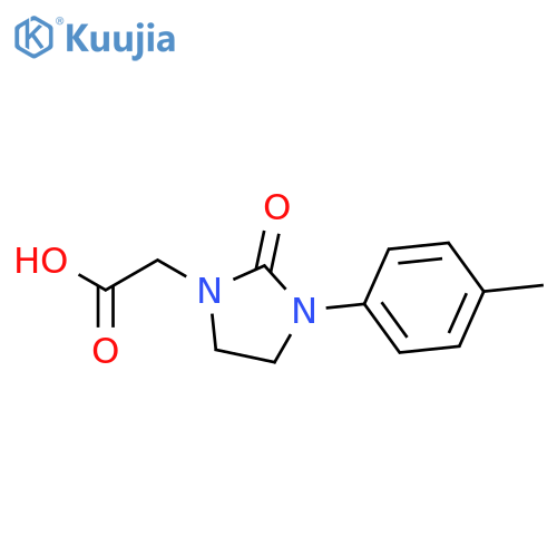 2-3-(4-methylphenyl)-2-oxoimidazolidin-1-ylacetic acid structure