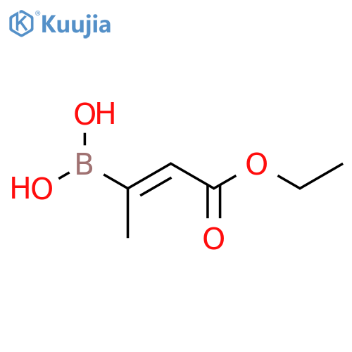(Z)-(4-Ethoxy-4-oxobut-2-en-2-yl)boronic acid structure