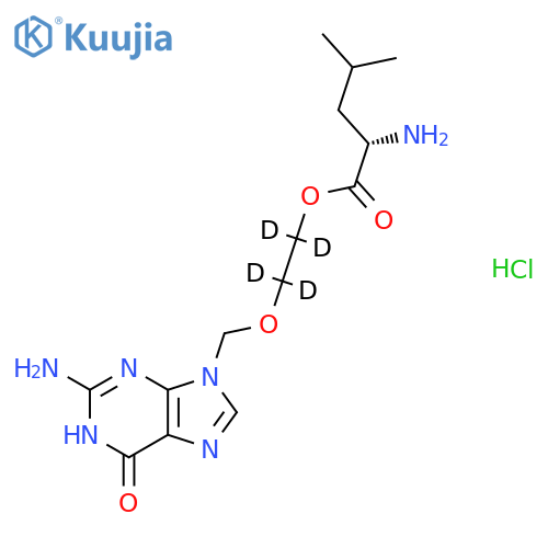 Acyclovir-d4 L-Leucinate structure