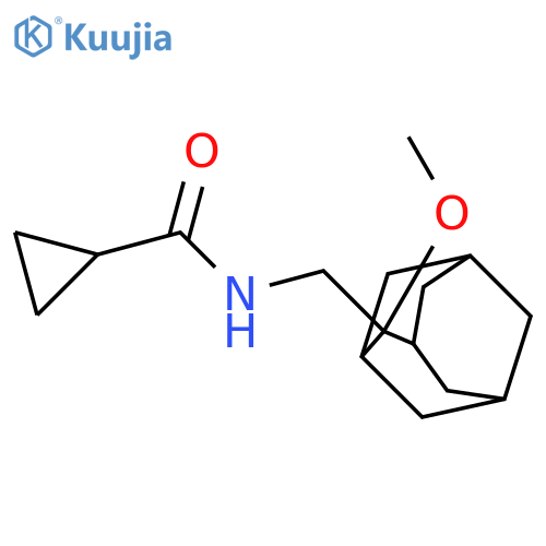 N-[(2-methoxy-2-adamantyl)methyl]cyclopropanecarboxamide structure