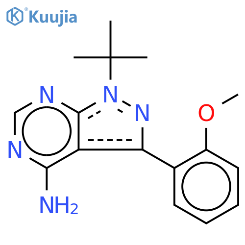 4-Amino-1-tert-butyl-3-(2-methoxyphenyl)-1H-pyrazolo3,4-dpyrimidine structure