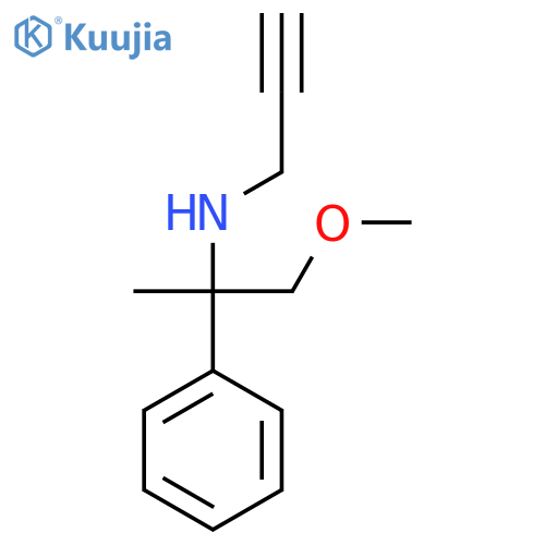 (1-Methoxy-2-phenylpropan-2-yl)(prop-2-yn-1-yl)amine structure