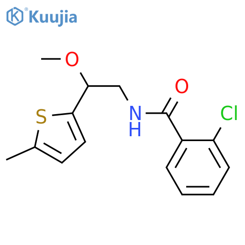 2-chloro-N-[2-methoxy-2-(5-methylthiophen-2-yl)ethyl]benzamide structure