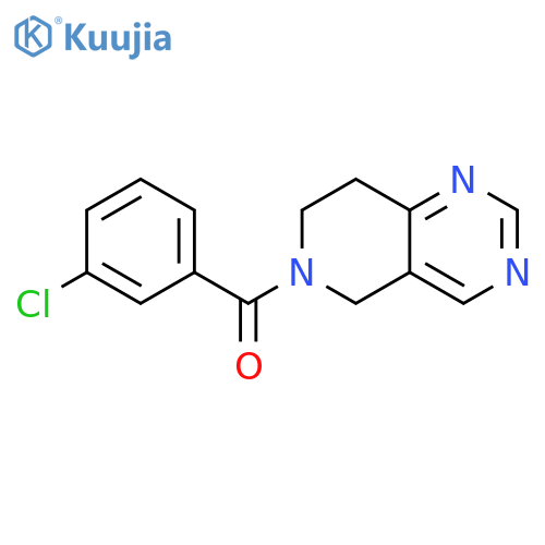 (3-Chlorophenyl)(7,8-dihydropyrido[4,3-d]pyrimidin-6(5H)-yl)methanone structure