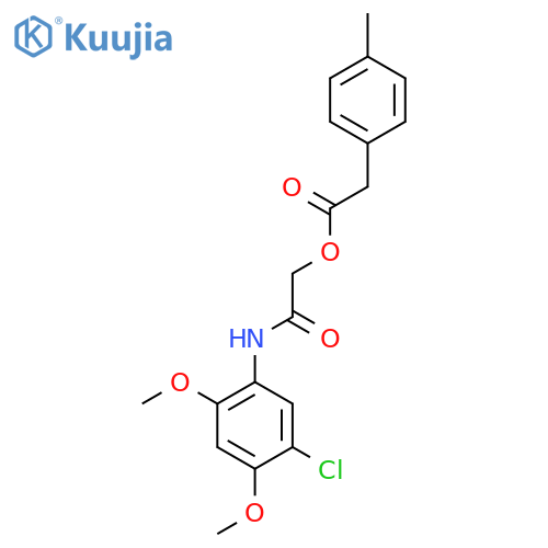 [(5-chloro-2,4-dimethoxyphenyl)carbamoyl]methyl 2-(4-methylphenyl)acetate structure