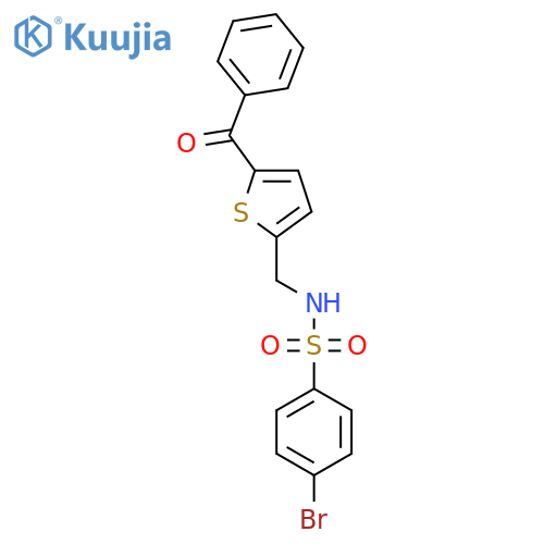N-[(5-benzoylthiophen-2-yl)methyl]-4-bromobenzene-1-sulfonamide structure