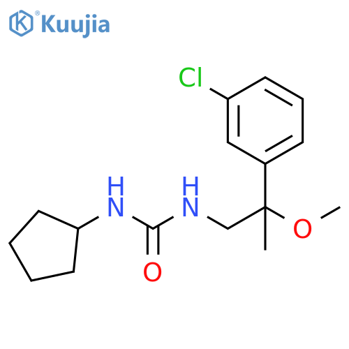 N-[2-(3-Chlorophenyl)-2-methoxypropyl]-N′-cyclopentylurea structure