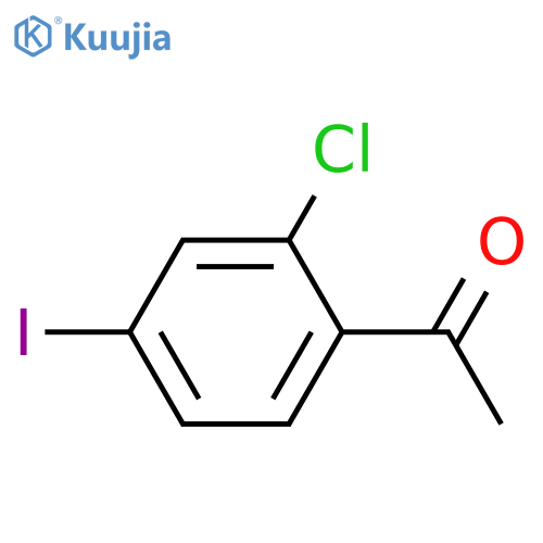 Ethanone, 1-(2-chloro-4-iodophenyl)- structure