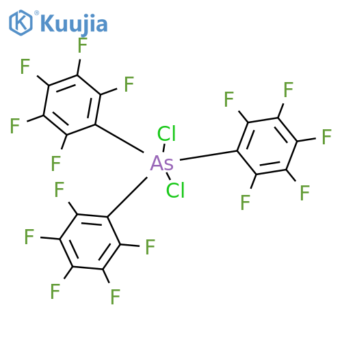 Arsorane, dichlorotris(pentafluorophenyl)- structure
