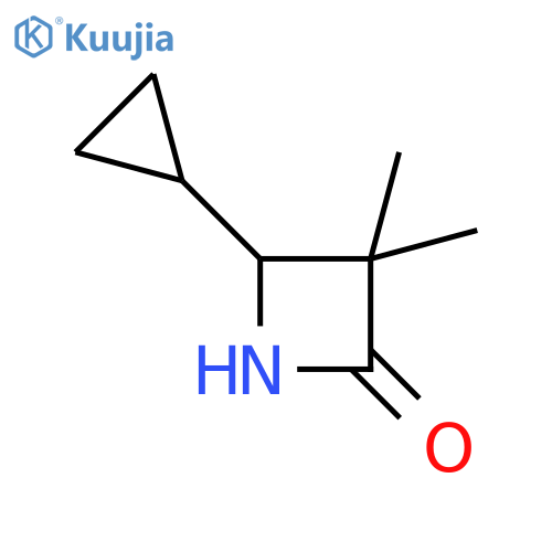 4-cyclopropyl-3,3-dimethylazetidin-2-one structure