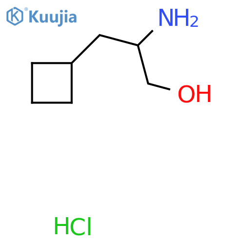 2-Amino-3-cyclobutylpropan-1-ol hydrochloride structure