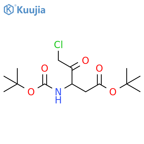 tert-butyl 3-{[(tert-butoxy)carbonyl]amino}-5-chloro-4-oxopentanoate structure
