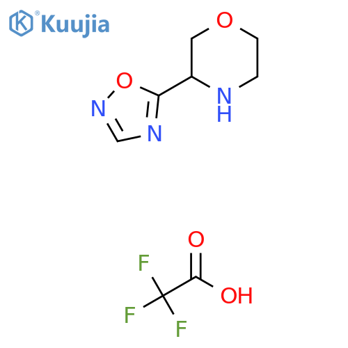 3-(1,2,4-Oxadiazol-5-yl)morpholine, Trifluoroacetic Acid structure