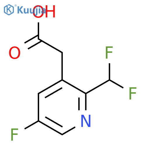 2-(Difluoromethyl)-5-fluoropyridine-3-acetic acid structure