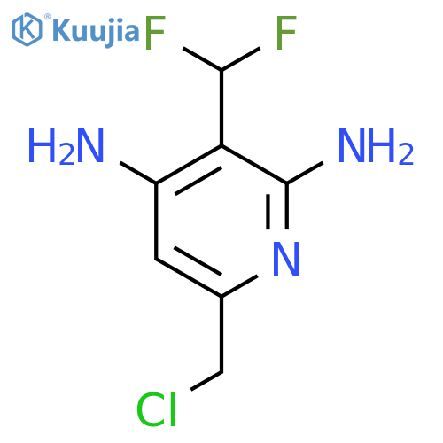 6-(Chloromethyl)-2,4-diamino-3-(difluoromethyl)pyridine structure