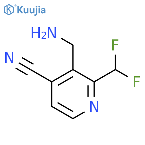 3-(Aminomethyl)-4-cyano-2-(difluoromethyl)pyridine structure