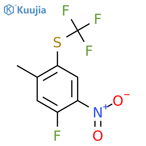 5-Fluoro-4-nitro-2-(trifluoromethylthio)toluene structure