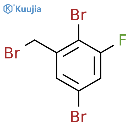 2,5-Dibromo-3-fluorobenzyl bromide structure