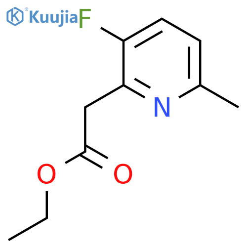 Ethyl 3-fluoro-6-methylpyridine-2-acetate structure