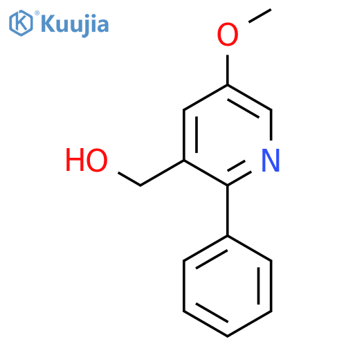 5-Methoxy-2-phenylpyridine-3-methanol structure