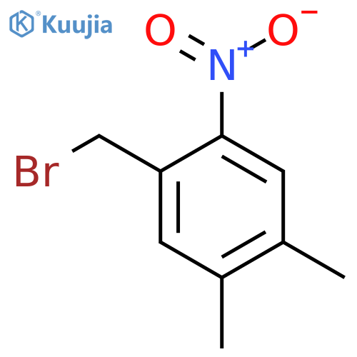 4,5-Dimethyl-2-nitrobenzyl bromide structure