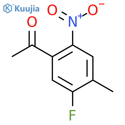 5'-Fluoro-4'-methyl-2'-nitroacetophenone structure