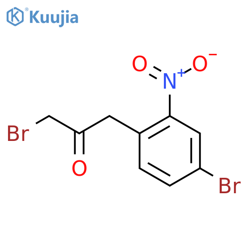 1-Bromo-3-(4-bromo-2-nitrophenyl)propan-2-one structure