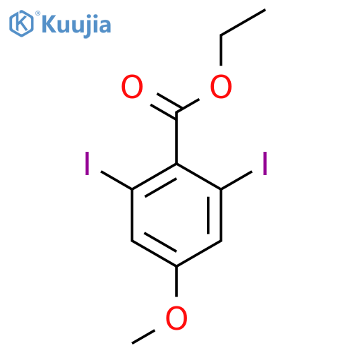 Ethyl 2,6-diiodo-4-methoxybenzoate structure