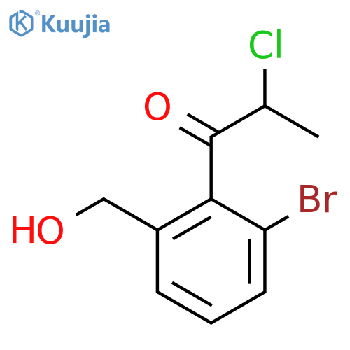 1-(2-Bromo-6-(hydroxymethyl)phenyl)-2-chloropropan-1-one structure