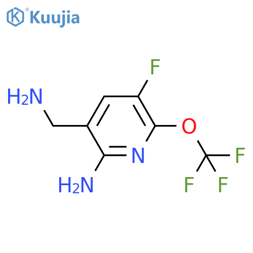 2-Amino-3-(aminomethyl)-5-fluoro-6-(trifluoromethoxy)pyridine structure