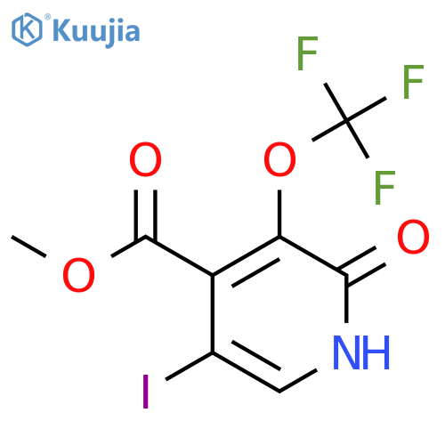 Methyl 2-hydroxy-5-iodo-3-(trifluoromethoxy)pyridine-4-carboxylate structure