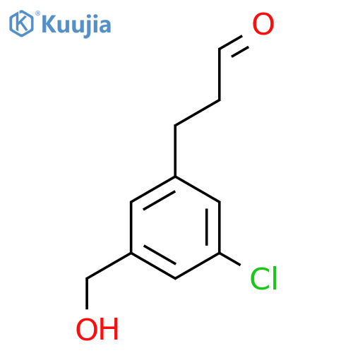 3-(3-Chloro-5-(hydroxymethyl)phenyl)propanal structure