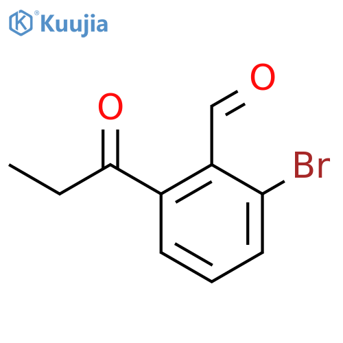 2-Bromo-6-propionylbenzaldehyde structure