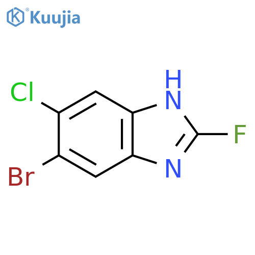 5-Bromo-6-chloro-2-fluoro-1H-benzimidazole structure