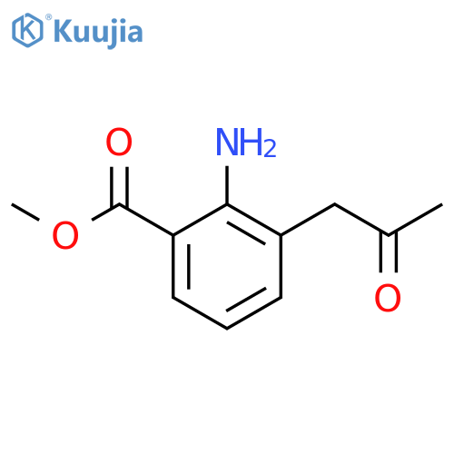 Methyl 2-amino-3-(2-oxopropyl)benzoate structure