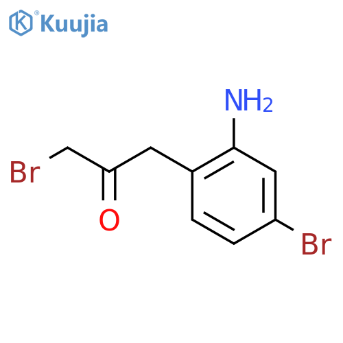 1-(2-Amino-4-bromophenyl)-3-bromopropan-2-one structure