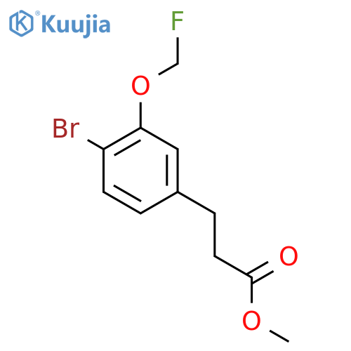 Methyl 3-(4-bromo-3-(fluoromethoxy)phenyl)propanoate structure