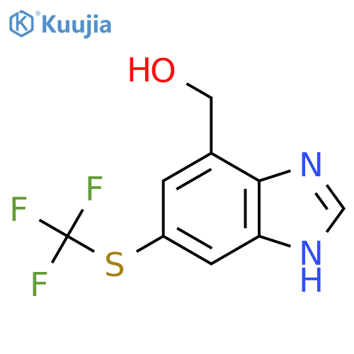 7-Hydroxymethyl-5-trifluoromethylthio-1H-benzimidazole structure