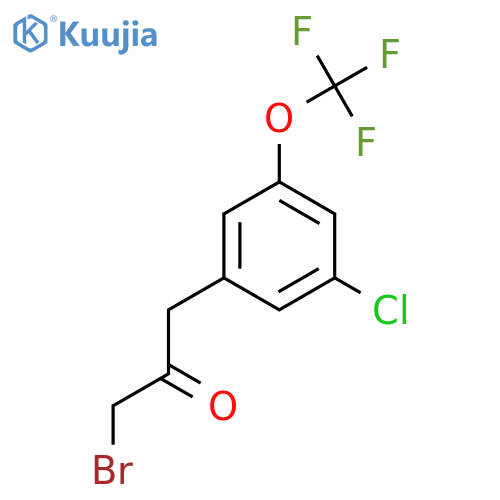 1-Bromo-3-(3-chloro-5-(trifluoromethoxy)phenyl)propan-2-one structure