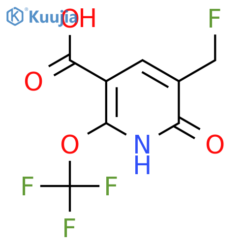 3-(Fluoromethyl)-2-hydroxy-6-(trifluoromethoxy)pyridine-5-carboxylic acid structure