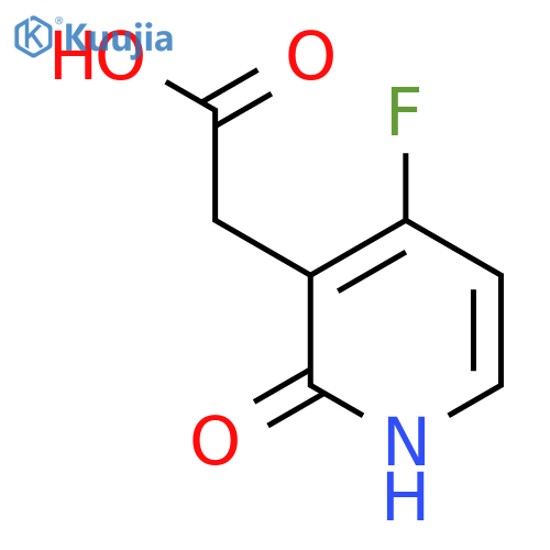 4-Fluoro-2-hydroxypyridine-3-acetic acid structure
