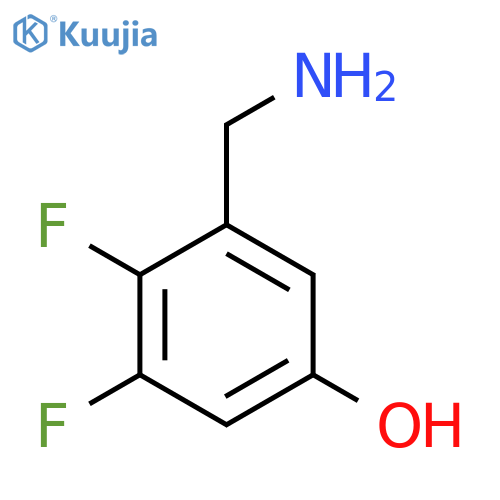 2,3-Difluoro-5-hydroxybenzylamine structure
