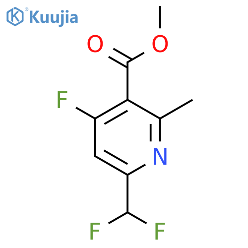 Methyl 6-(difluoromethyl)-4-fluoro-2-methylpyridine-3-carboxylate structure