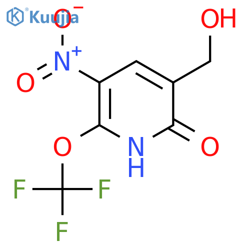 2-Hydroxy-5-nitro-6-(trifluoromethoxy)pyridine-3-methanol structure