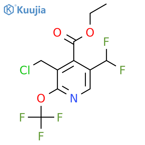 Ethyl 3-(chloromethyl)-5-(difluoromethyl)-2-(trifluoromethoxy)pyridine-4-carboxylate structure