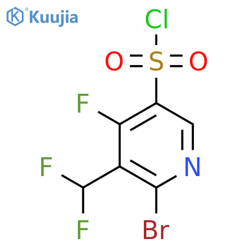 2-Bromo-3-(difluoromethyl)-4-fluoropyridine-5-sulfonyl chloride structure