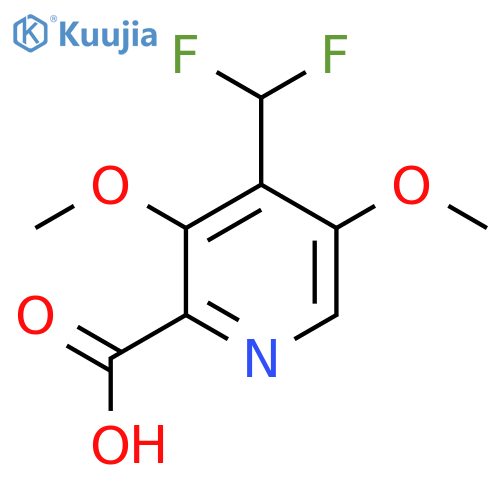 4-(Difluoromethyl)-3,5-dimethoxypyridine-2-carboxylic acid structure